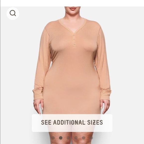 SKIMS Other - SKIMS HENLEY DRESS IN ORCHRE